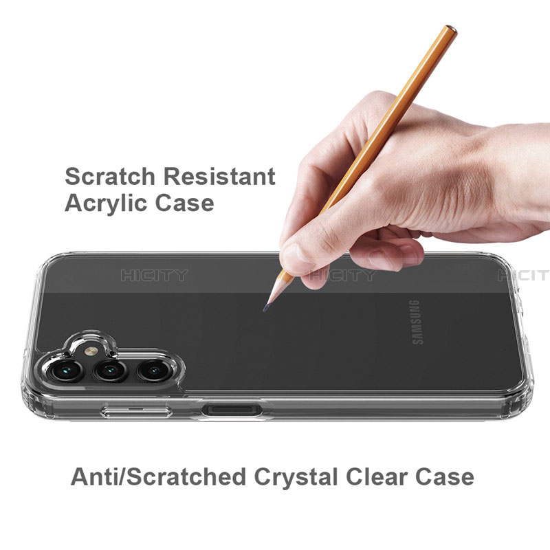 Silikon Schutzhülle Ultra Dünn Tasche Durchsichtig Transparent T03 für Samsung Galaxy A14 5G Klar