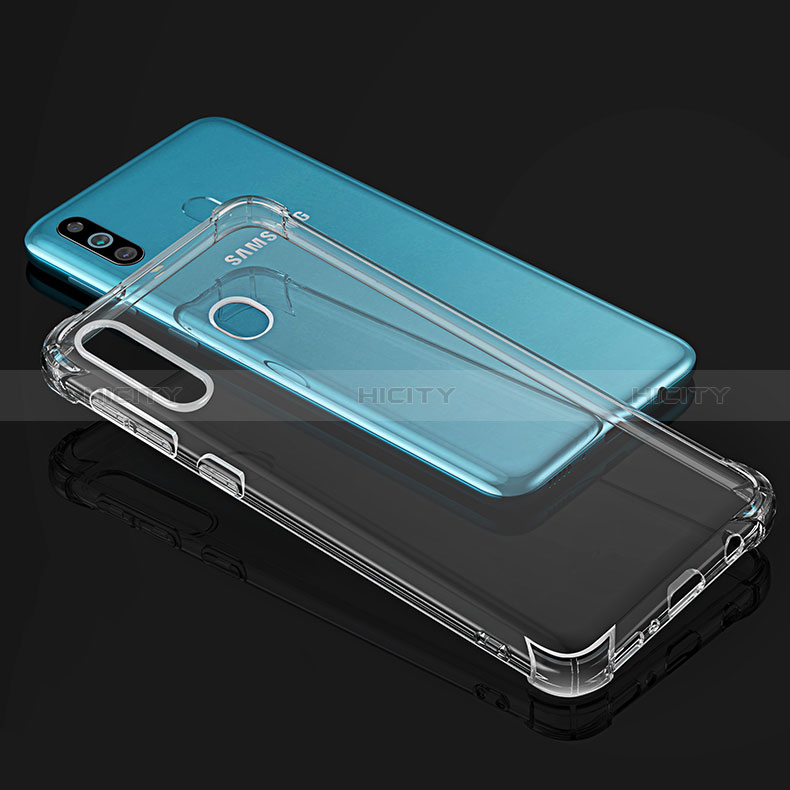 Silikon Schutzhülle Ultra Dünn Tasche Durchsichtig Transparent T03 für Samsung Galaxy A40s Klar