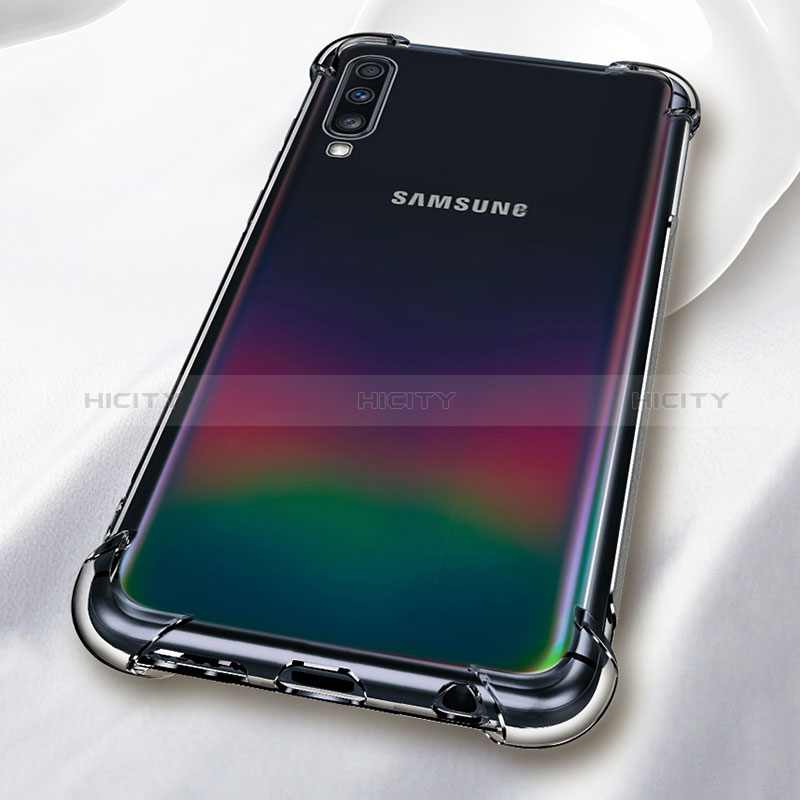 Silikon Schutzhülle Ultra Dünn Tasche Durchsichtig Transparent T03 für Samsung Galaxy A70S Klar