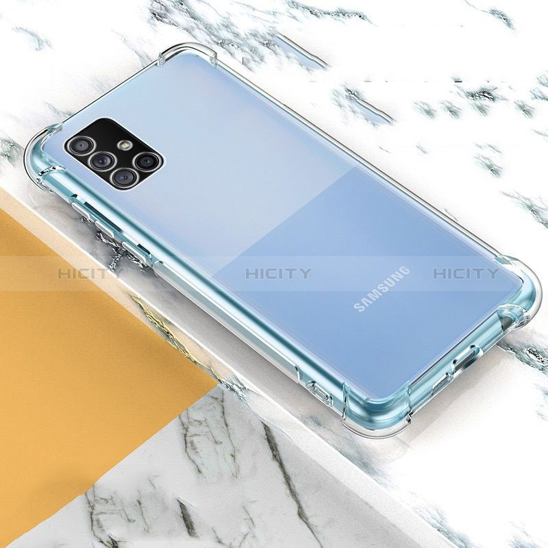 Silikon Schutzhülle Ultra Dünn Tasche Durchsichtig Transparent T03 für Samsung Galaxy A71 4G A715 Klar Plus