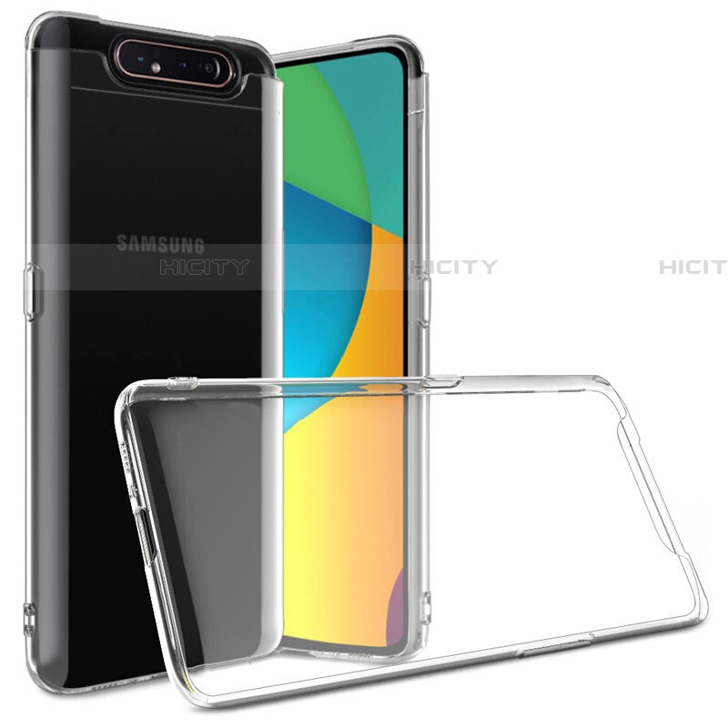 Silikon Schutzhülle Ultra Dünn Tasche Durchsichtig Transparent T03 für Samsung Galaxy A90 4G Klar