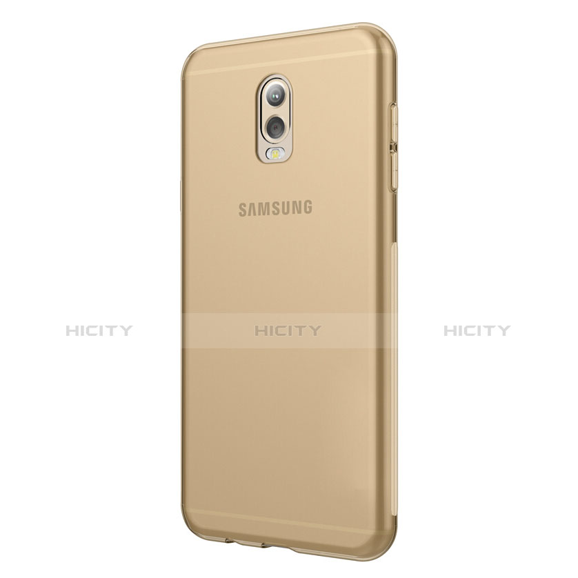 Silikon Schutzhülle Ultra Dünn Tasche Durchsichtig Transparent T03 für Samsung Galaxy C8 C710F Gold groß