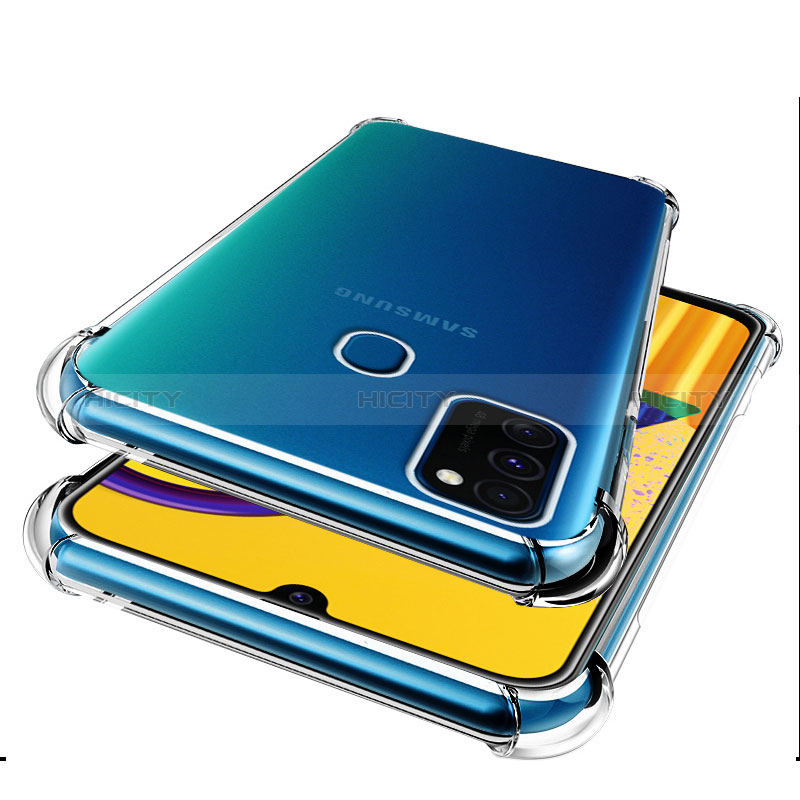 Silikon Schutzhülle Ultra Dünn Tasche Durchsichtig Transparent T03 für Samsung Galaxy M30s Klar