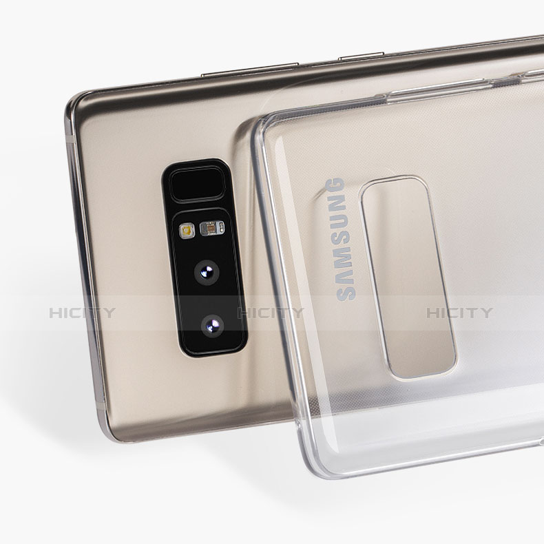 Silikon Schutzhülle Ultra Dünn Tasche Durchsichtig Transparent T03 für Samsung Galaxy Note 8 Duos N950F Klar