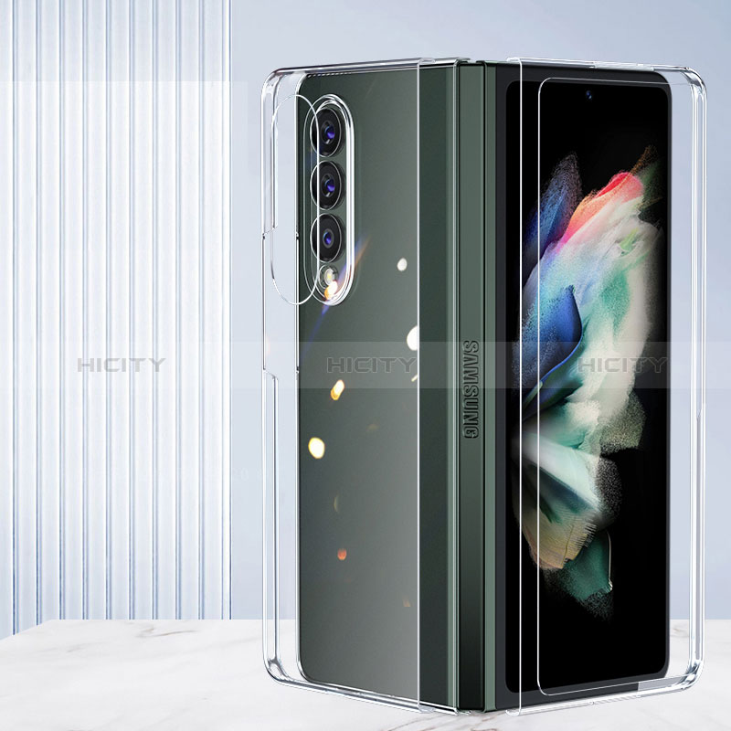 Silikon Schutzhülle Ultra Dünn Tasche Durchsichtig Transparent T03 für Samsung Galaxy Z Fold3 5G Klar