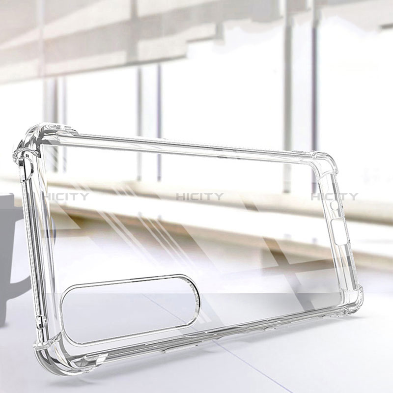 Silikon Schutzhülle Ultra Dünn Tasche Durchsichtig Transparent T03 für Sony Xperia 10 III SOG04 Klar