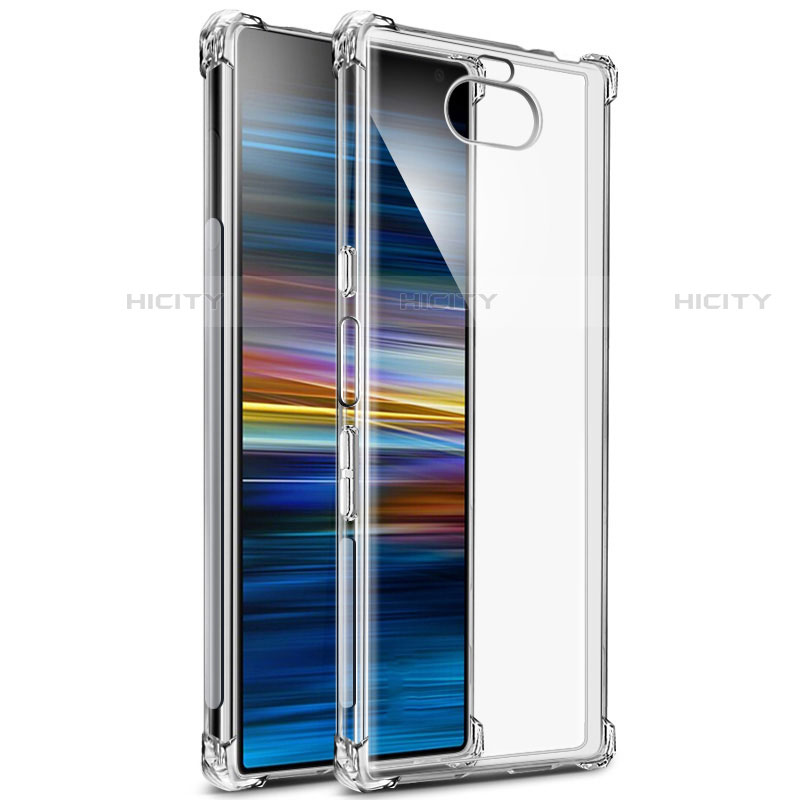 Silikon Schutzhülle Ultra Dünn Tasche Durchsichtig Transparent T03 für Sony Xperia 10 Klar