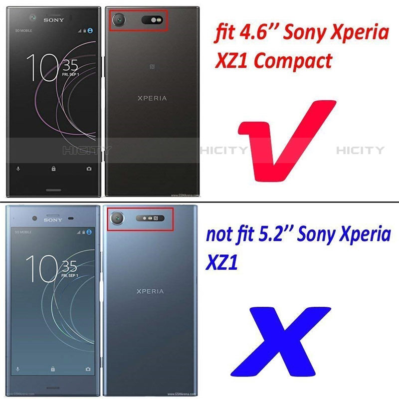 Silikon Schutzhülle Ultra Dünn Tasche Durchsichtig Transparent T03 für Sony Xperia XZ1 Compact Klar