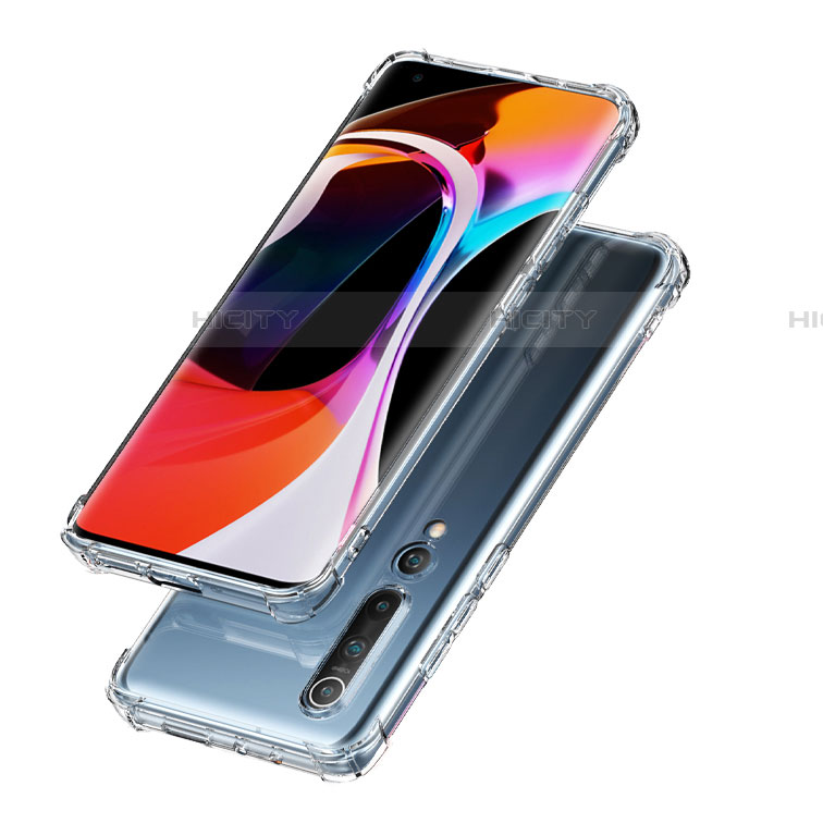 Silikon Schutzhülle Ultra Dünn Tasche Durchsichtig Transparent T03 für Xiaomi Mi 10 Klar