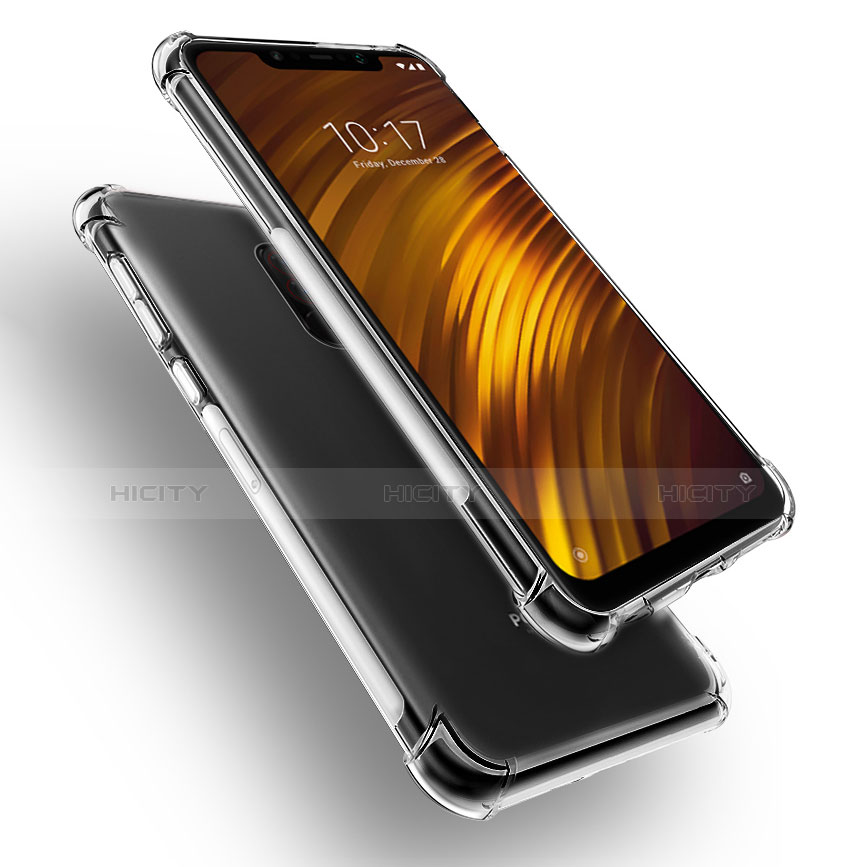 Silikon Schutzhülle Ultra Dünn Tasche Durchsichtig Transparent T03 für Xiaomi Pocophone F1 Klar