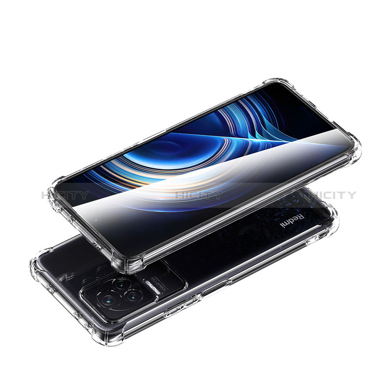 Silikon Schutzhülle Ultra Dünn Tasche Durchsichtig Transparent T03 für Xiaomi Redmi K50 Pro 5G Klar groß