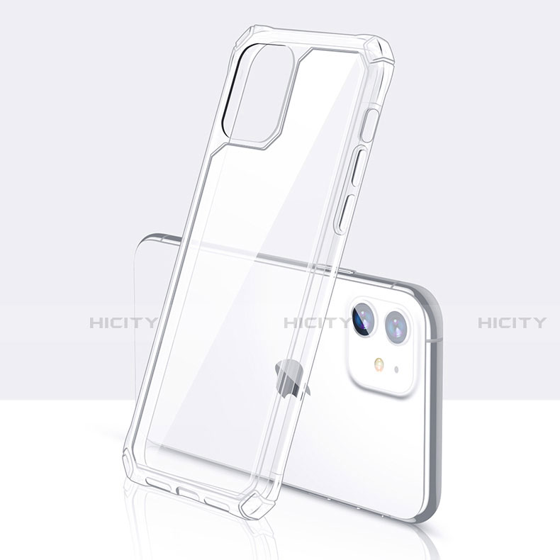 Silikon Schutzhülle Ultra Dünn Tasche Durchsichtig Transparent T04 für Apple iPhone 11 Klar groß