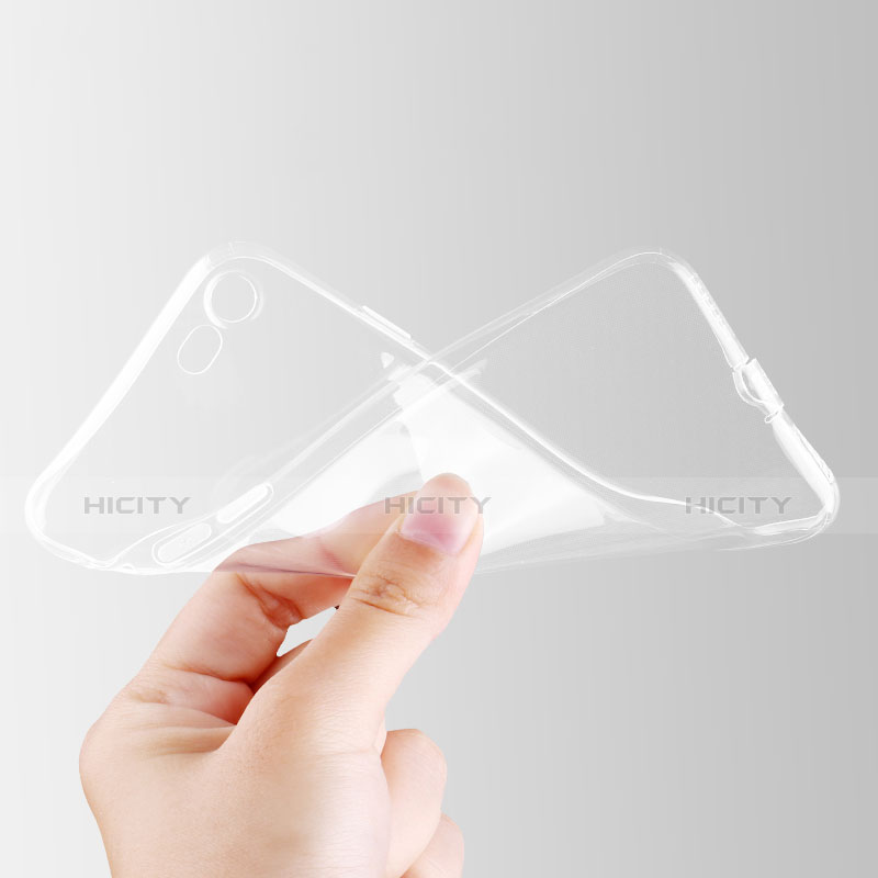 Silikon Schutzhülle Ultra Dünn Tasche Durchsichtig Transparent T04 für Apple iPhone 7 Klar