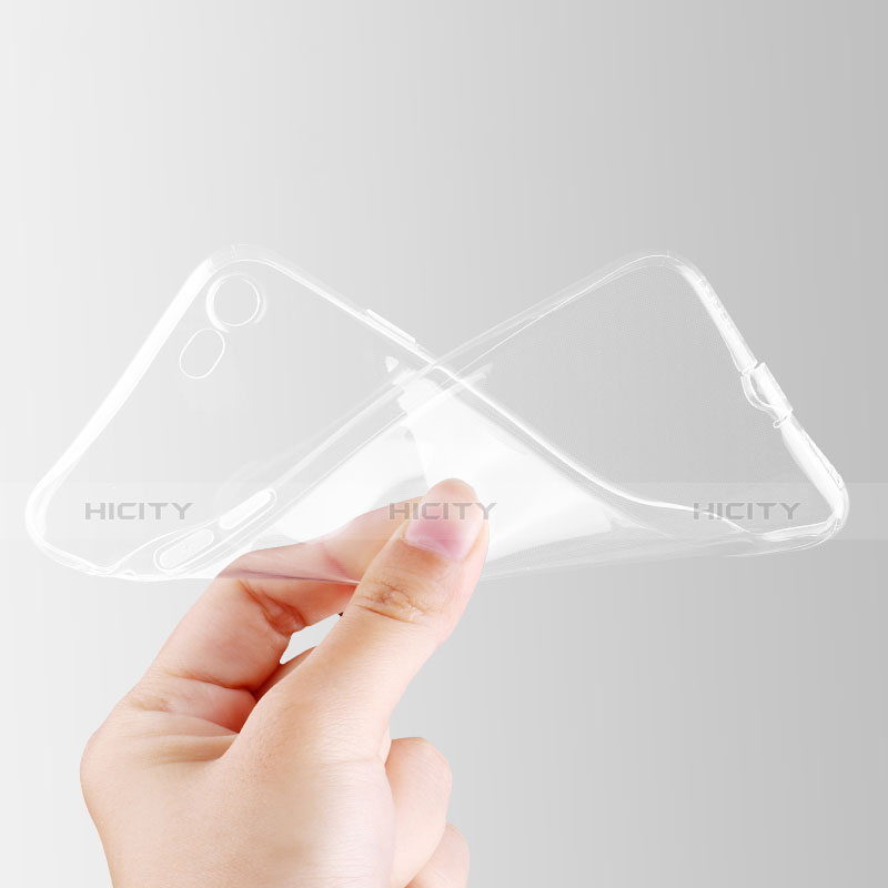 Silikon Schutzhülle Ultra Dünn Tasche Durchsichtig Transparent T04 für Apple iPhone 8 Klar