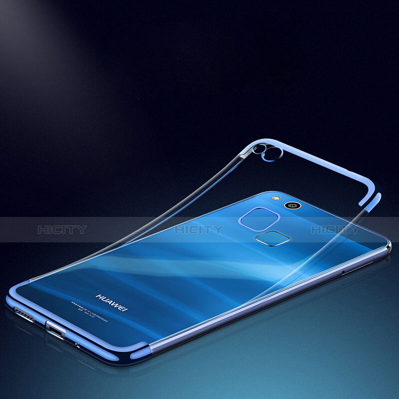 Silikon Schutzhülle Ultra Dünn Tasche Durchsichtig Transparent T04 für Huawei GR3 (2017) Blau