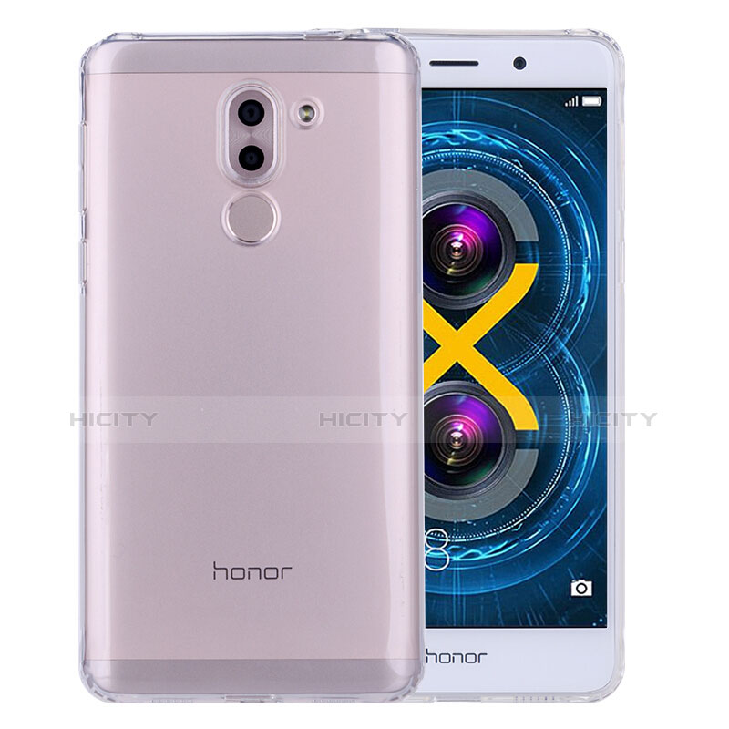 Silikon Schutzhülle Ultra Dünn Tasche Durchsichtig Transparent T04 für Huawei Honor 6X Klar