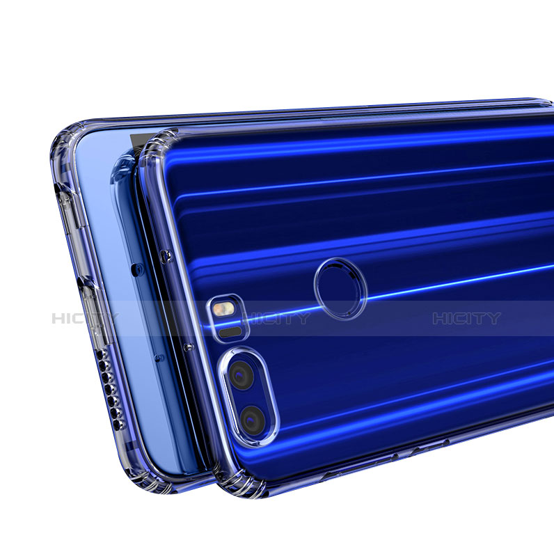 Silikon Schutzhülle Ultra Dünn Tasche Durchsichtig Transparent T04 für Huawei Honor 8 Klar