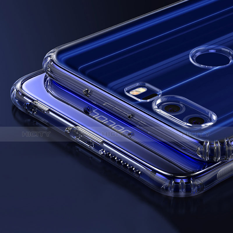 Silikon Schutzhülle Ultra Dünn Tasche Durchsichtig Transparent T04 für Huawei Honor 8 Klar