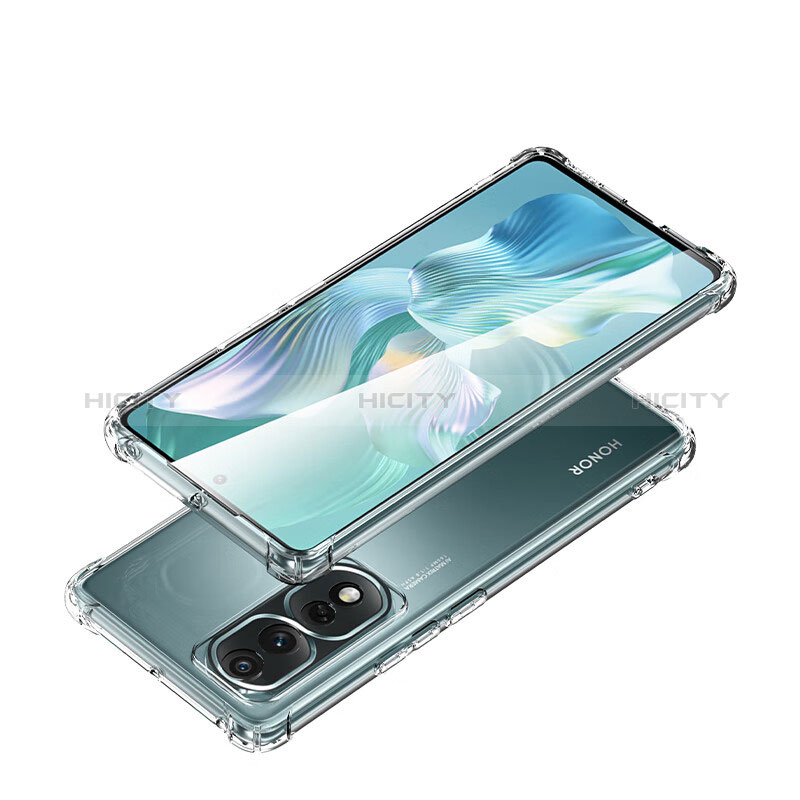 Silikon Schutzhülle Ultra Dünn Tasche Durchsichtig Transparent T04 für Huawei Honor 80 Pro Flat 5G Klar