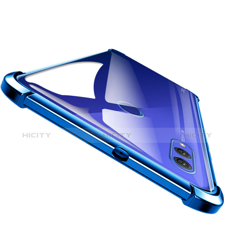 Silikon Schutzhülle Ultra Dünn Tasche Durchsichtig Transparent T04 für Huawei Honor Note 10 Blau