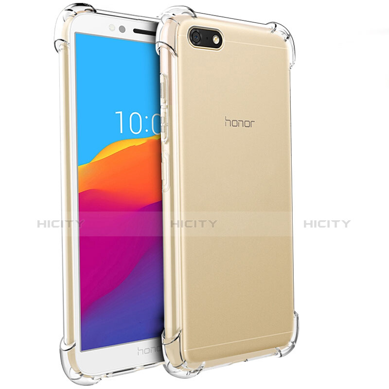 Silikon Schutzhülle Ultra Dünn Tasche Durchsichtig Transparent T04 für Huawei Honor Play 7 Klar