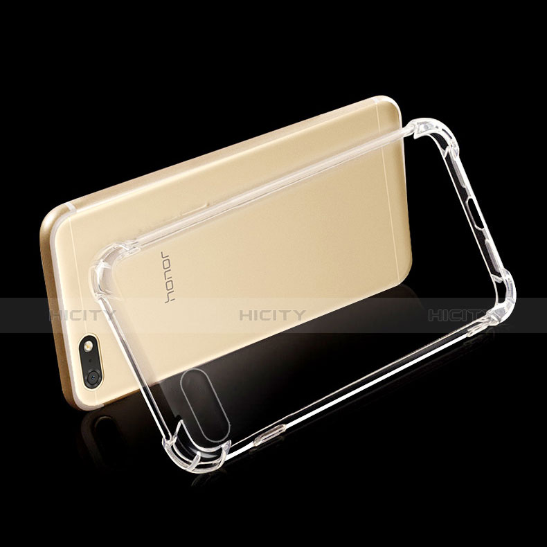 Silikon Schutzhülle Ultra Dünn Tasche Durchsichtig Transparent T04 für Huawei Honor Play 7 Klar