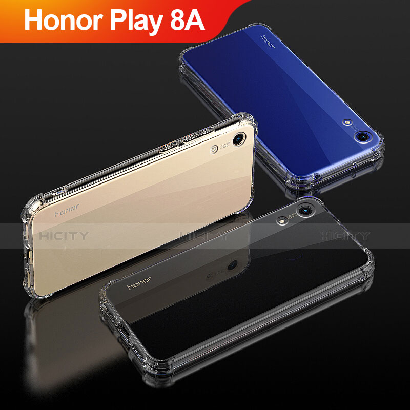 Silikon Schutzhülle Ultra Dünn Tasche Durchsichtig Transparent T04 für Huawei Honor Play 8A Klar