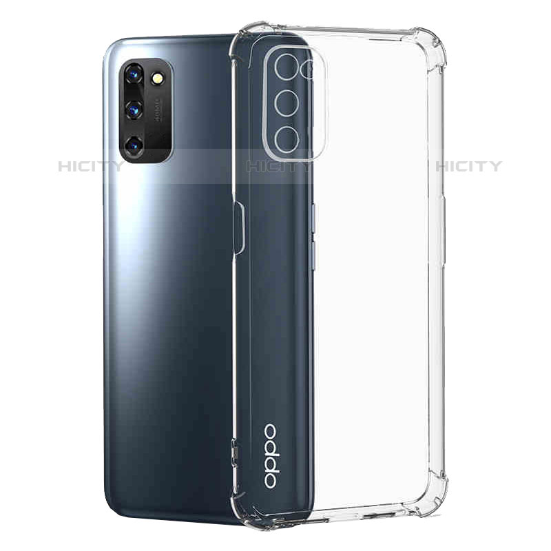 Silikon Schutzhülle Ultra Dünn Tasche Durchsichtig Transparent T04 für Oppo A55 5G Klar