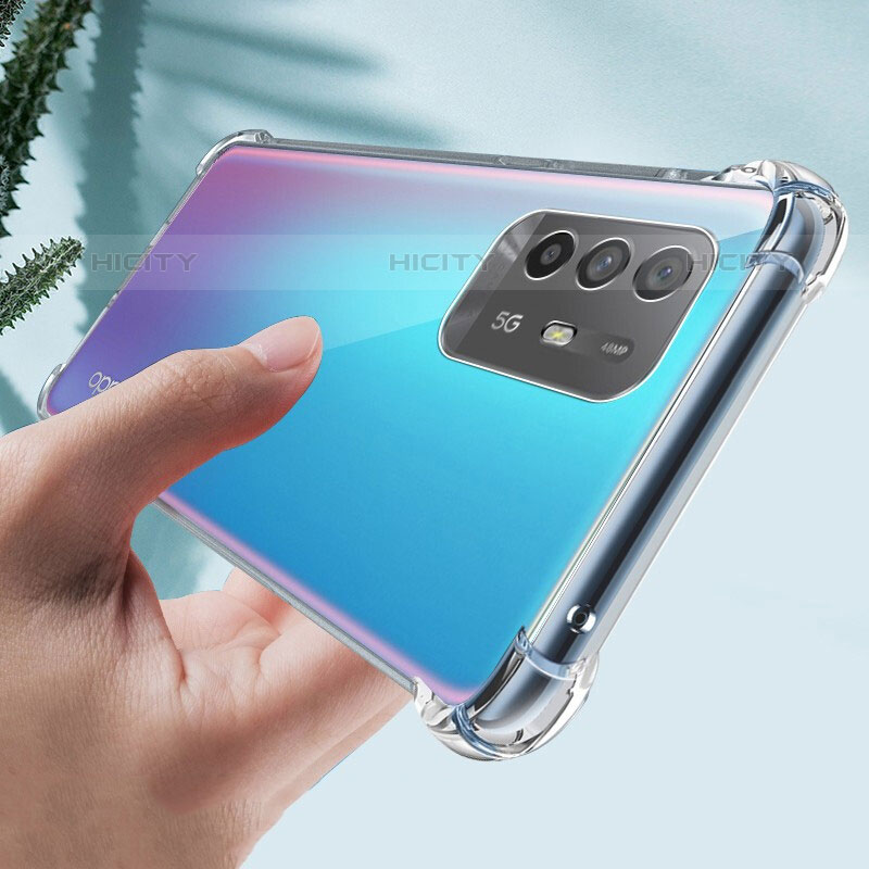 Silikon Schutzhülle Ultra Dünn Tasche Durchsichtig Transparent T04 für Oppo A94 5G Klar