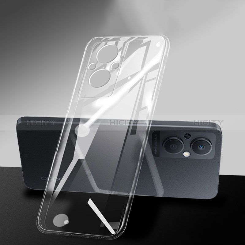 Silikon Schutzhülle Ultra Dünn Tasche Durchsichtig Transparent T04 für Oppo A96 5G Klar groß