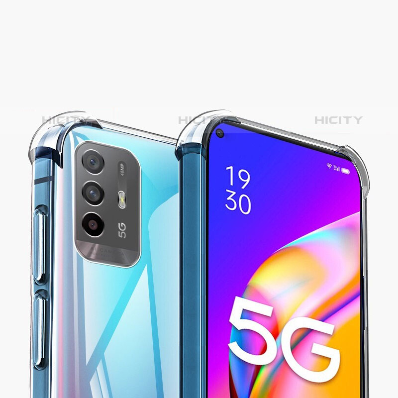 Silikon Schutzhülle Ultra Dünn Tasche Durchsichtig Transparent T04 für Oppo F19 Pro+ Plus 5G Klar