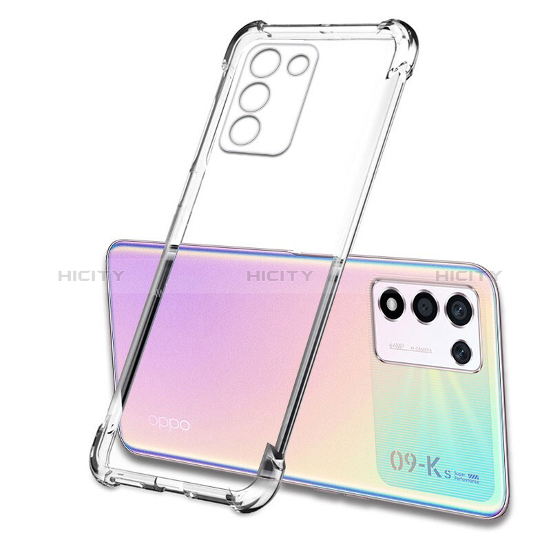 Silikon Schutzhülle Ultra Dünn Tasche Durchsichtig Transparent T04 für Oppo K9S 5G Klar groß