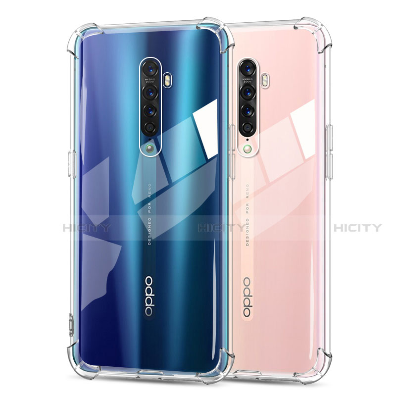 Silikon Schutzhülle Ultra Dünn Tasche Durchsichtig Transparent T04 für Oppo Reno2 Klar