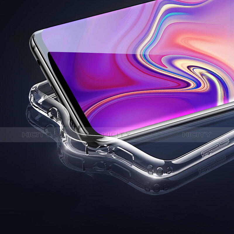 Silikon Schutzhülle Ultra Dünn Tasche Durchsichtig Transparent T04 für Samsung Galaxy S10 Klar