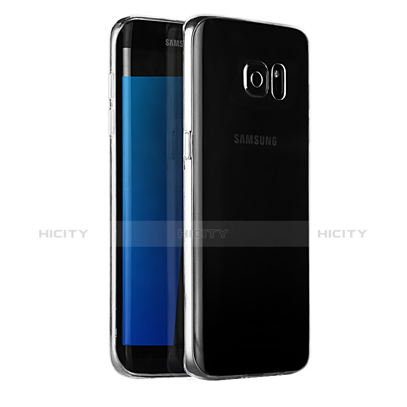 Silikon Schutzhülle Ultra Dünn Tasche Durchsichtig Transparent T04 für Samsung Galaxy S7 Edge G935F Klar Plus