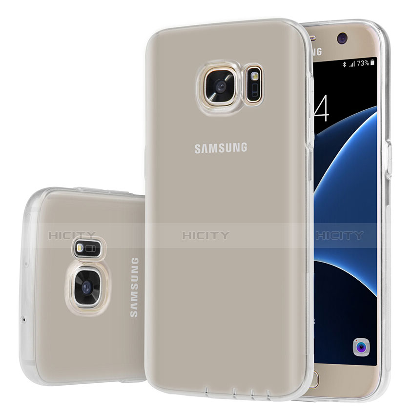 Silikon Schutzhülle Ultra Dünn Tasche Durchsichtig Transparent T04 für Samsung Galaxy S7 G930F G930FD Klar