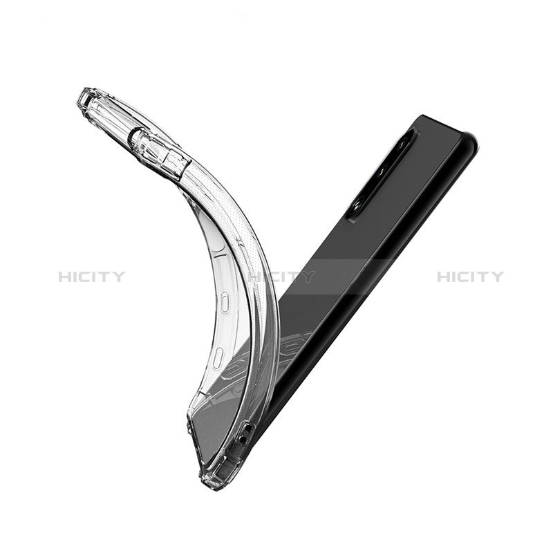 Silikon Schutzhülle Ultra Dünn Tasche Durchsichtig Transparent T04 für Sony Xperia 1 IV SO-51C Klar groß
