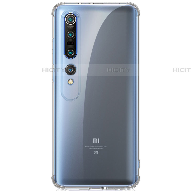 Silikon Schutzhülle Ultra Dünn Tasche Durchsichtig Transparent T04 für Xiaomi Mi 10 Pro Klar