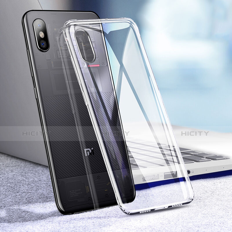 Silikon Schutzhülle Ultra Dünn Tasche Durchsichtig Transparent T04 für Xiaomi Mi 8 Explorer Klar