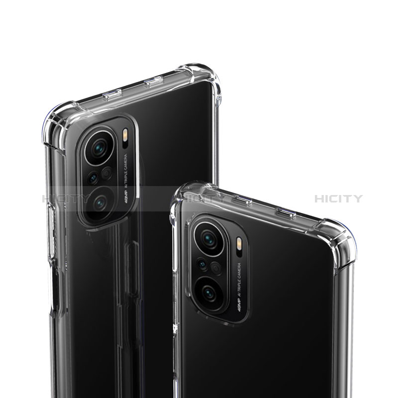 Silikon Schutzhülle Ultra Dünn Tasche Durchsichtig Transparent T04 für Xiaomi Poco F3 5G Klar