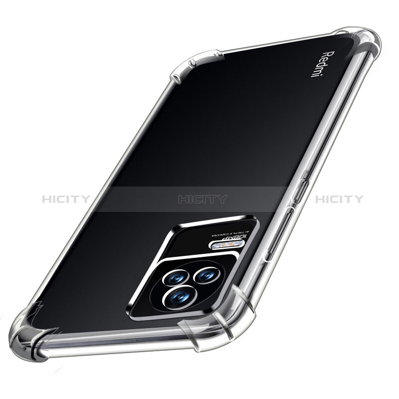 Silikon Schutzhülle Ultra Dünn Tasche Durchsichtig Transparent T04 für Xiaomi Poco F4 5G Klar groß