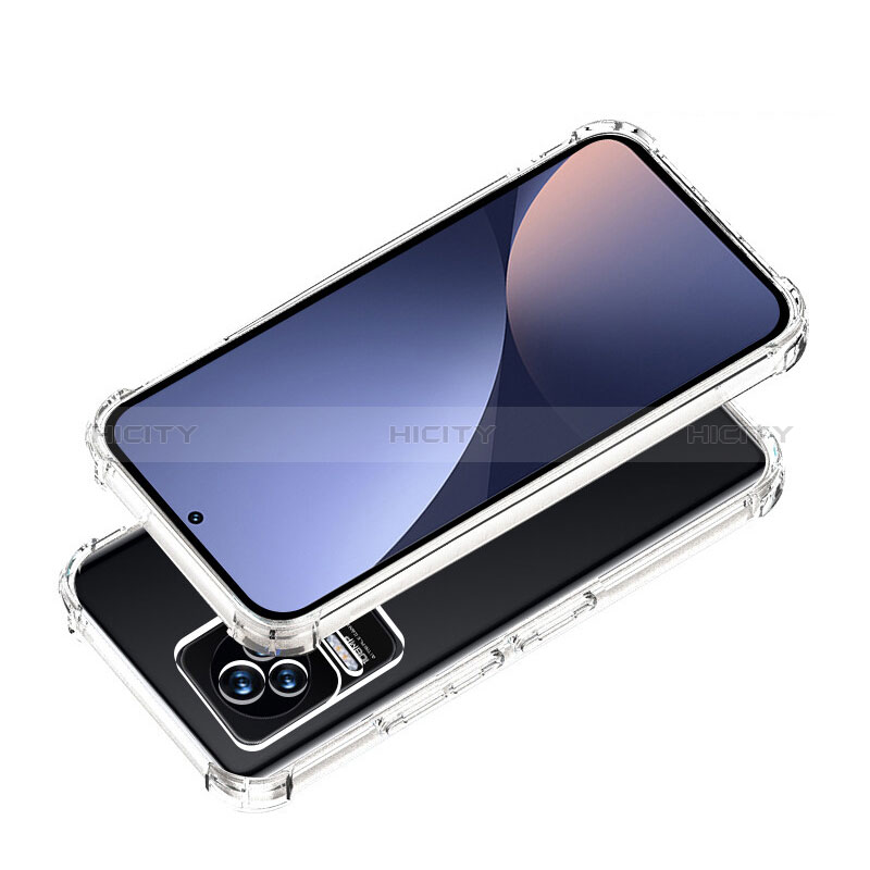 Silikon Schutzhülle Ultra Dünn Tasche Durchsichtig Transparent T04 für Xiaomi Poco F4 5G Klar groß