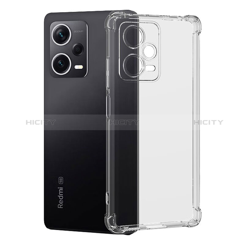 Silikon Schutzhülle Ultra Dünn Tasche Durchsichtig Transparent T04 für Xiaomi Poco X5 Pro 5G Klar groß