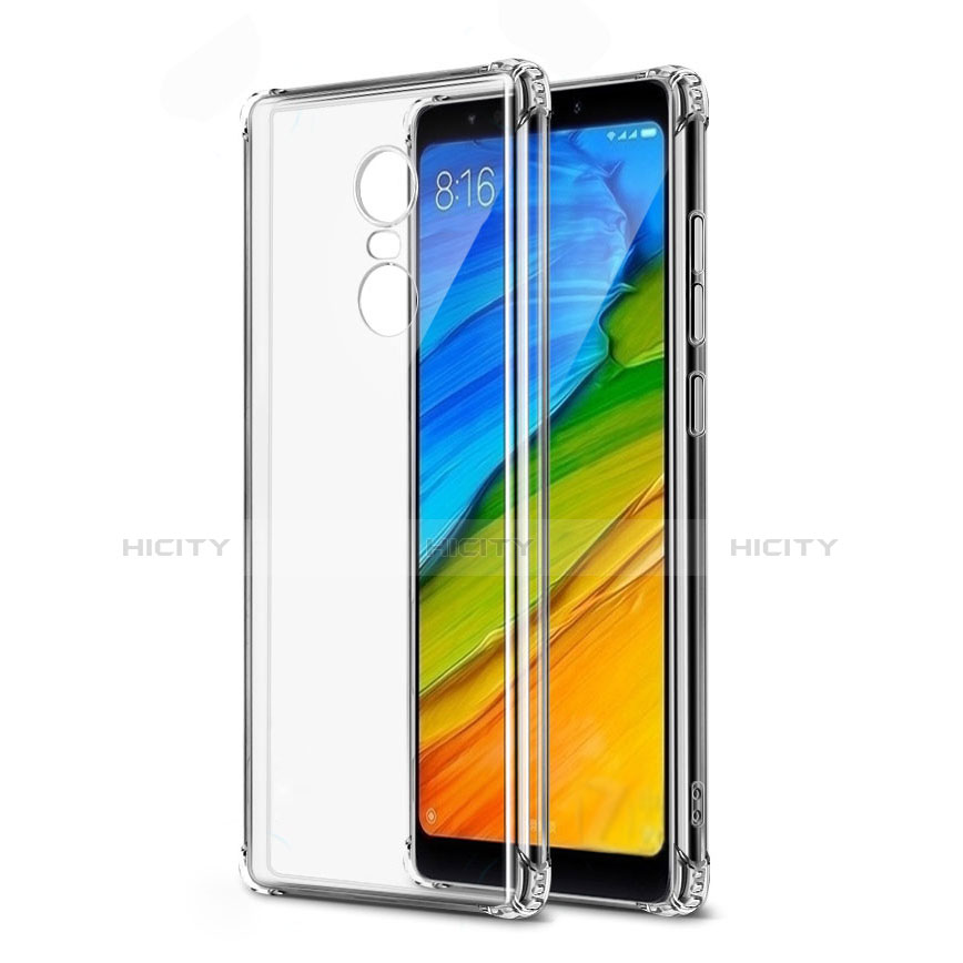 Silikon Schutzhülle Ultra Dünn Tasche Durchsichtig Transparent T04 für Xiaomi Redmi 5 Plus Klar groß