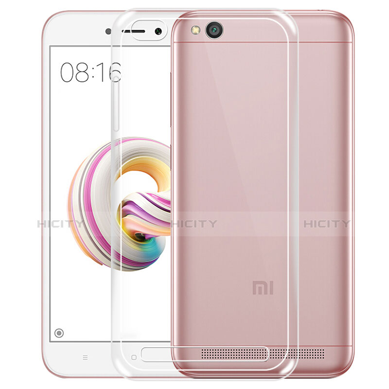 Silikon Schutzhülle Ultra Dünn Tasche Durchsichtig Transparent T04 für Xiaomi Redmi 5A Klar