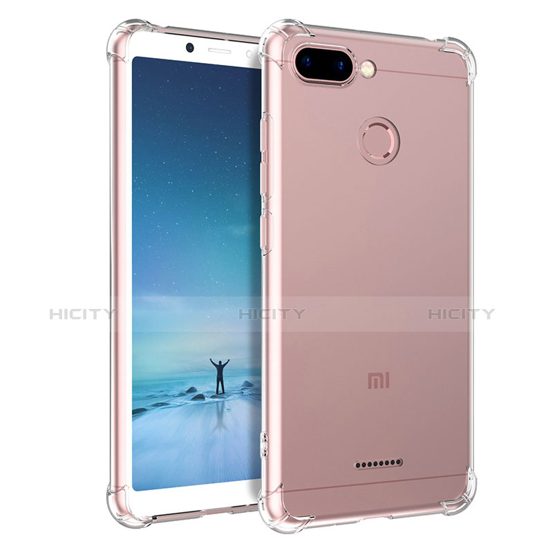 Silikon Schutzhülle Ultra Dünn Tasche Durchsichtig Transparent T04 für Xiaomi Redmi 6 Klar