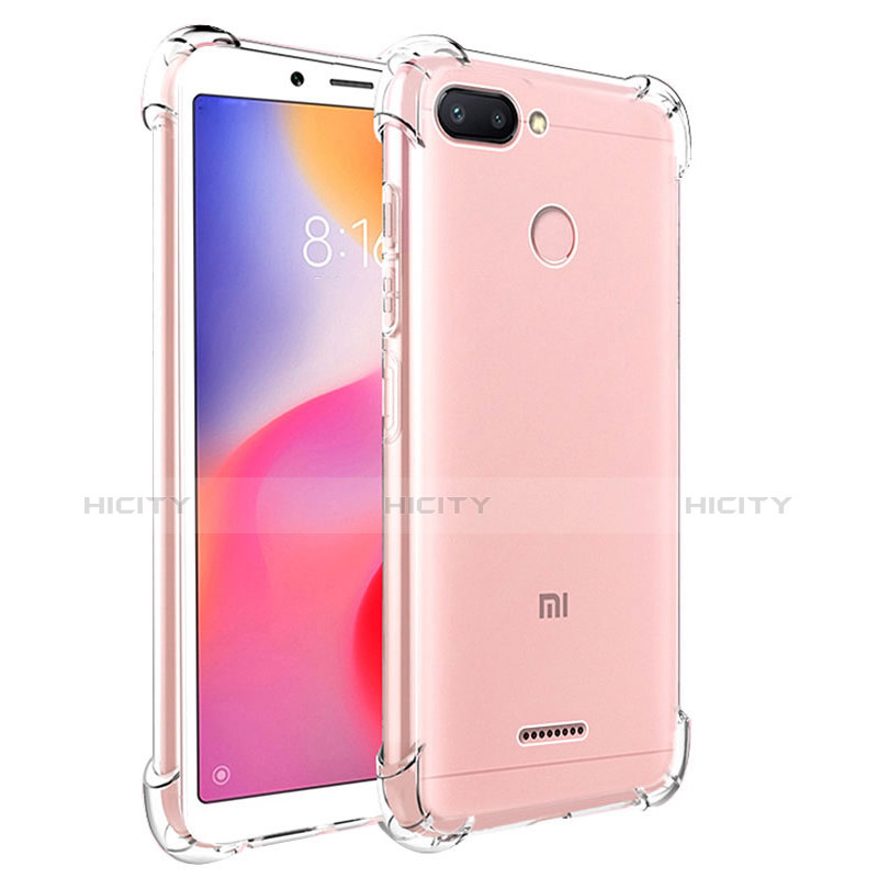 Silikon Schutzhülle Ultra Dünn Tasche Durchsichtig Transparent T04 für Xiaomi Redmi 6 Klar