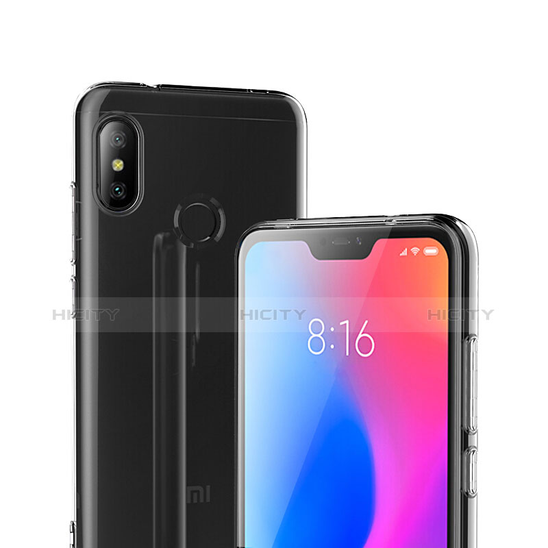 Silikon Schutzhülle Ultra Dünn Tasche Durchsichtig Transparent T04 für Xiaomi Redmi 6 Pro Klar