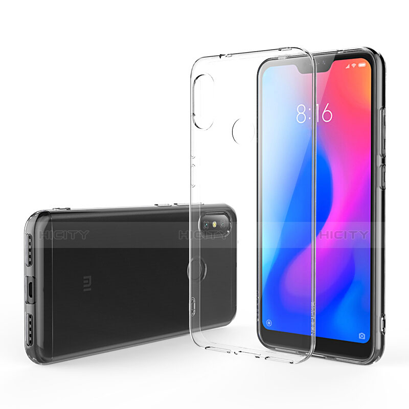 Silikon Schutzhülle Ultra Dünn Tasche Durchsichtig Transparent T04 für Xiaomi Redmi 6 Pro Klar