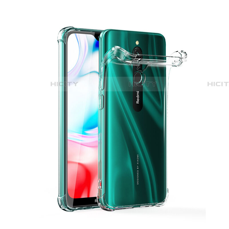 Silikon Schutzhülle Ultra Dünn Tasche Durchsichtig Transparent T04 für Xiaomi Redmi 8 Klar